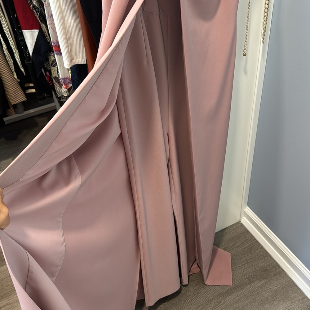 Baby Girl Mom 🥰 Riya Maxi Jumpsuit in Rosewood - Picture 9 of 10